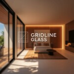 Gridline Glass Logo - Entry #197