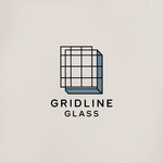 Gridline Glass Logo - Entry #532