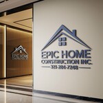 Epic Home Construction Inc Logo - Entry #1518