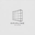Gridline Glass Logo - Entry #458