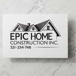 Epic Home Construction Inc Logo - Entry #1913
