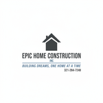 Epic Home Construction Inc Logo - Entry #1491