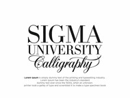 Sigma University™ Logo - Entry #1093