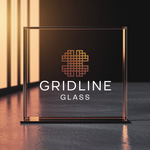Gridline Glass Logo - Entry #1389