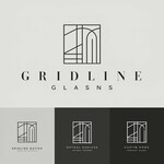 Gridline Glass Logo - Entry #1567