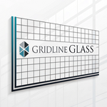 Gridline Glass Logo - Entry #1683