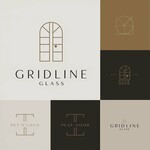 Gridline Glass Logo - Entry #1563