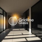 Gridline Glass Logo - Entry #185