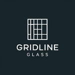 Gridline Glass Logo - Entry #386