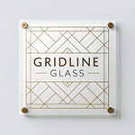 Gridline Glass Logo - Entry #15