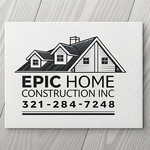 Epic Home Construction Inc Logo - Entry #1902