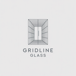 Gridline Glass Logo - Entry #465