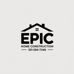 Epic Home Construction Inc Logo - Entry #1819