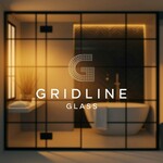 Gridline Glass Logo - Entry #184