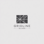 Gridline Glass Logo - Entry #609