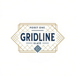 Gridline Glass Logo - Entry #954