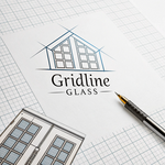 Gridline Glass Logo - Entry #1676
