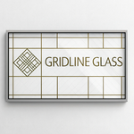 Gridline Glass Logo - Entry #14