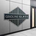 Gridline Glass Logo - Entry #945