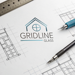 Gridline Glass Logo - Entry #1699