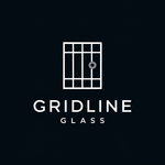 Gridline Glass Logo - Entry #385
